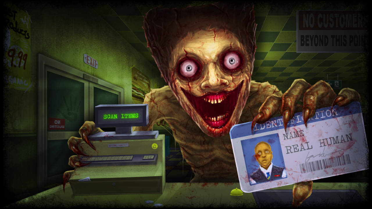 Shift At Midnight official key art showing the nighttime storefront and road
